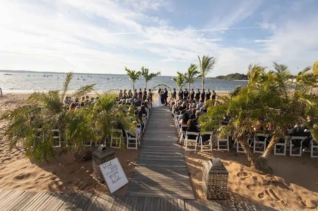 Connecticut beach wedding at Anthony's Ocean View